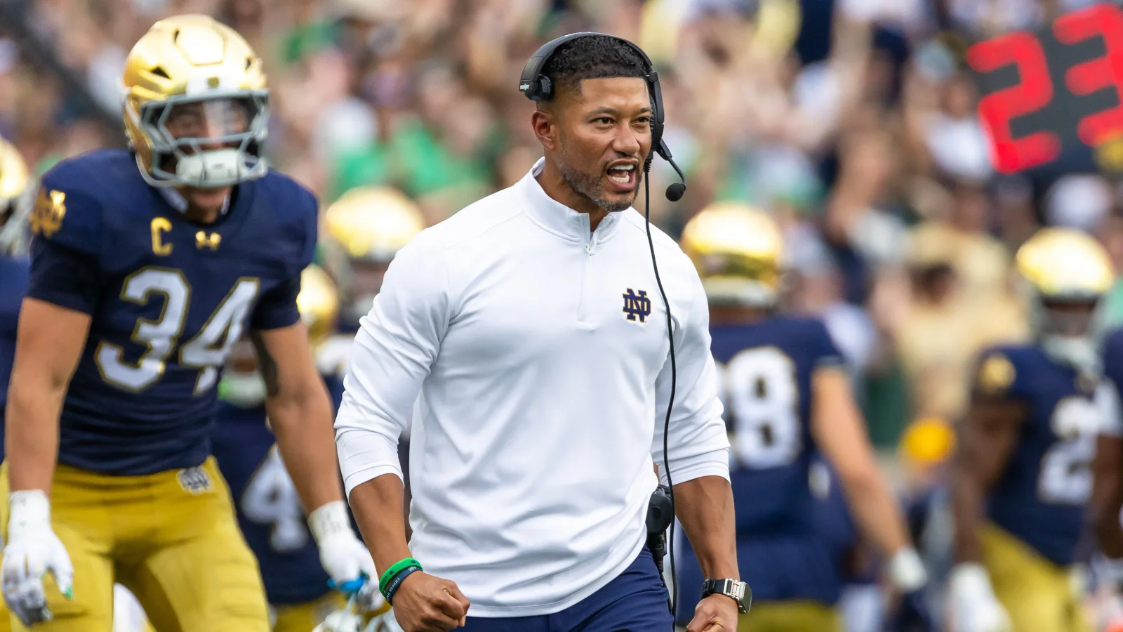Featured image for Notre Dame Coach Marcus Freeman Faces Battery Claim After Wrestling Meet