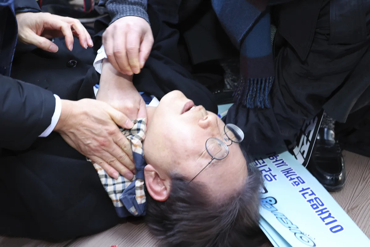 Featured image for "South Korea's Lee Jae-myung Stabbed in Neck During Attack, Now in ICU Recovery"