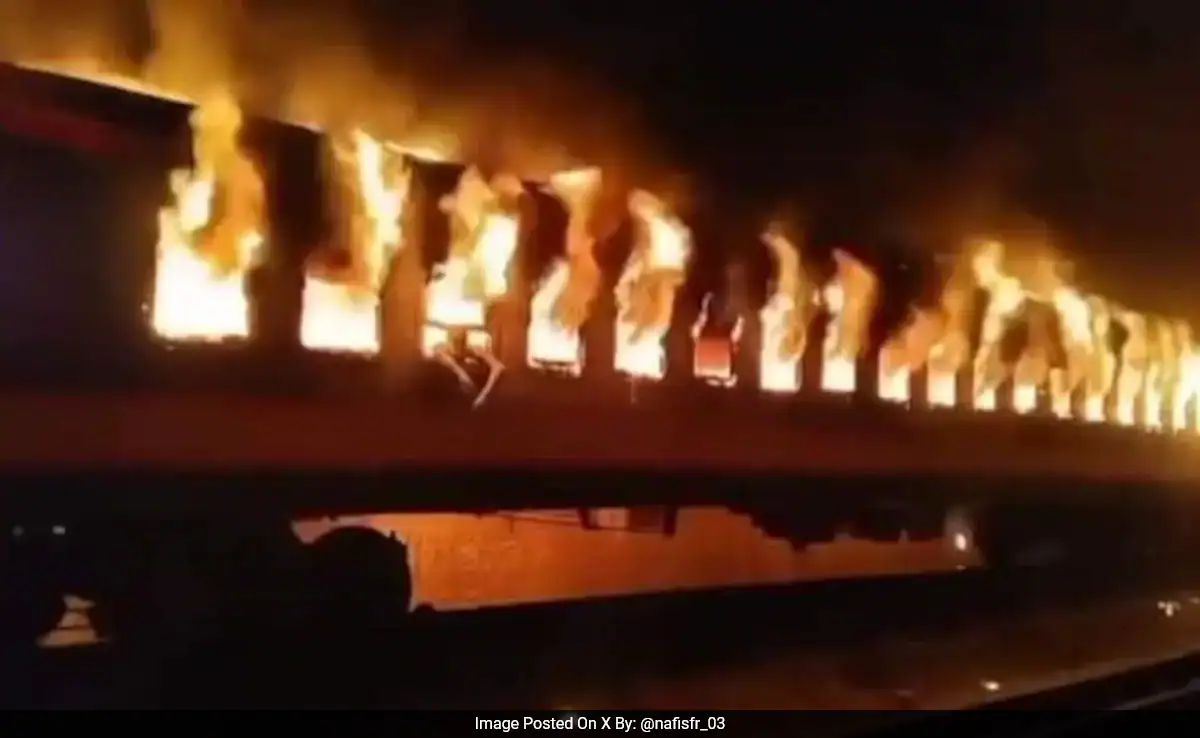 "Deadly Train Arson in Bangladesh Pre-Election Turmoil Claims 5 Lives"