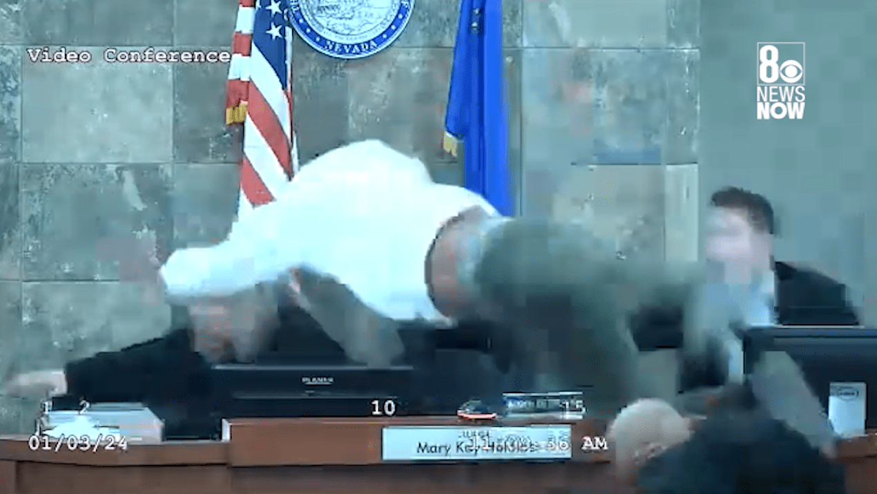 Featured image for "Las Vegas Courtroom Attacker Ordered to Return, Judge Speaks on Ordeal"