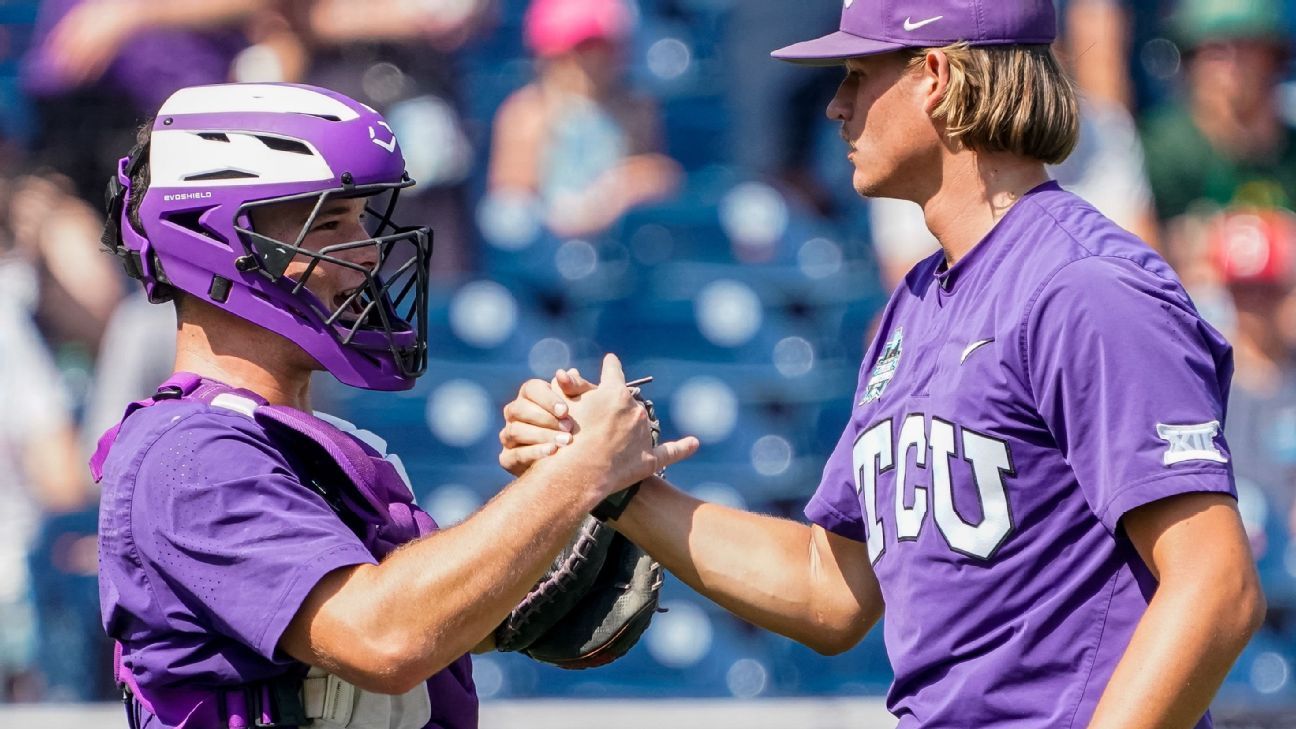 TCU eliminates Virginia with 4-3 win in College World Series.