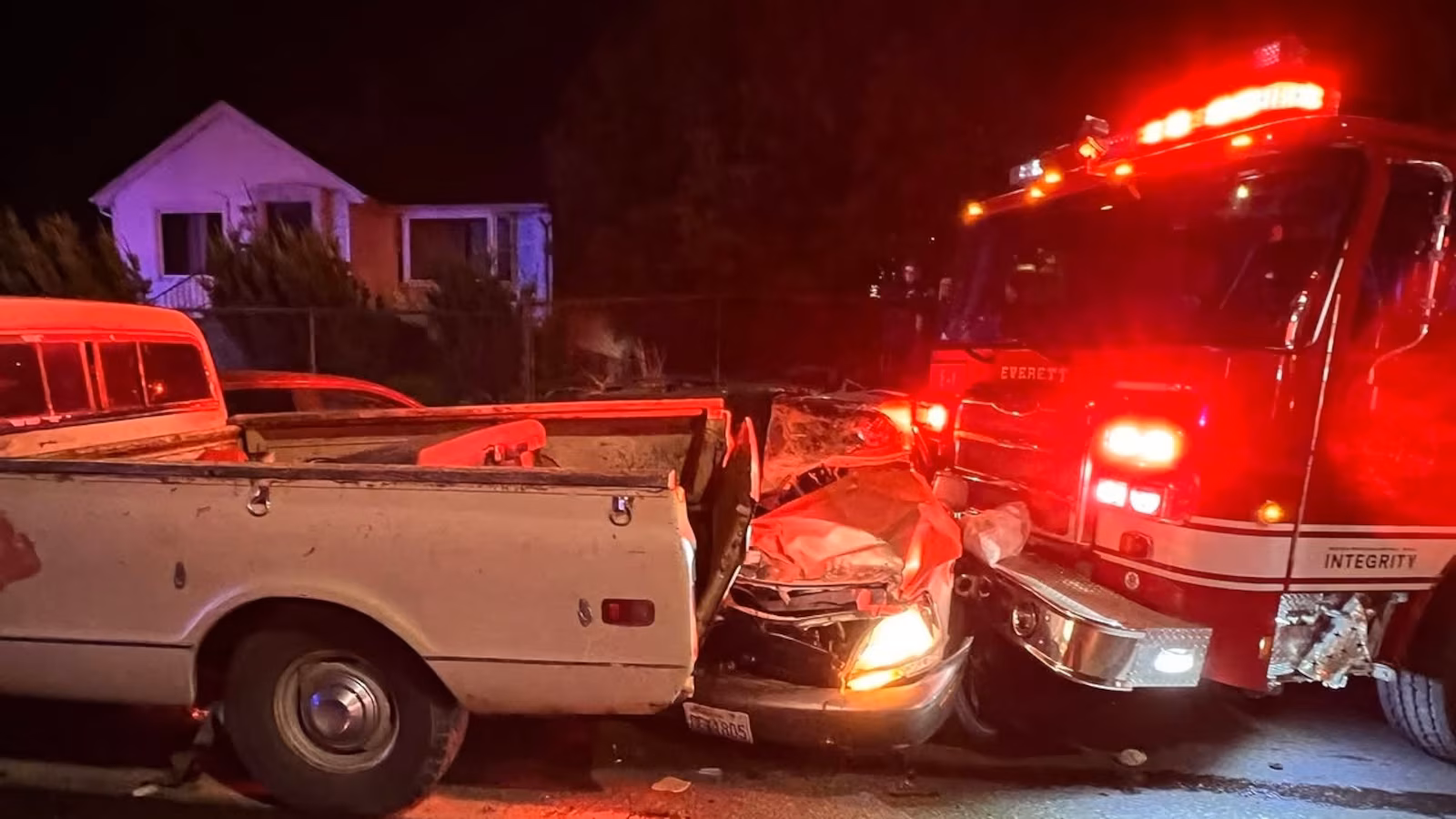 Featured image for Suspect Steals Fire Engine, Causes Massive Wreckage in Everett