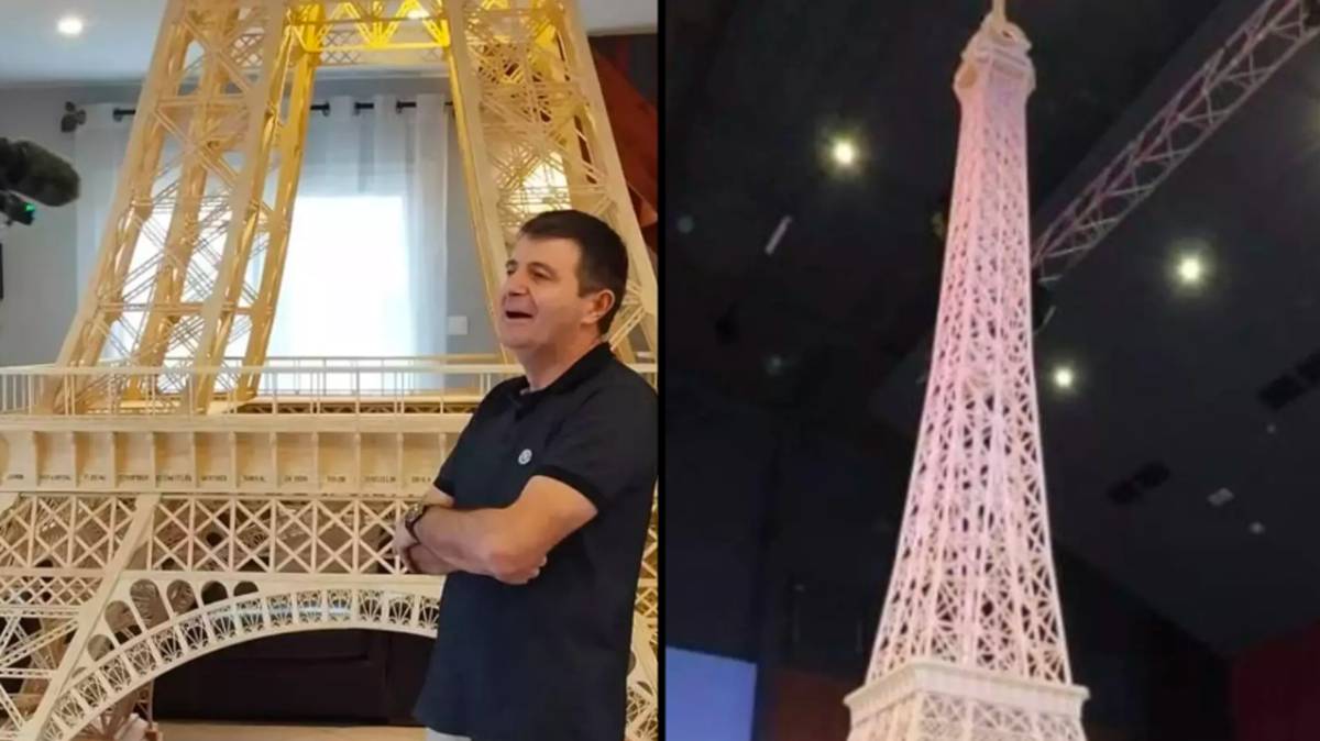 Featured image for "Guinness World Records Reverses Decision, Crowns Man's 23ft Matchstick Eiffel Tower Tallest in the World"