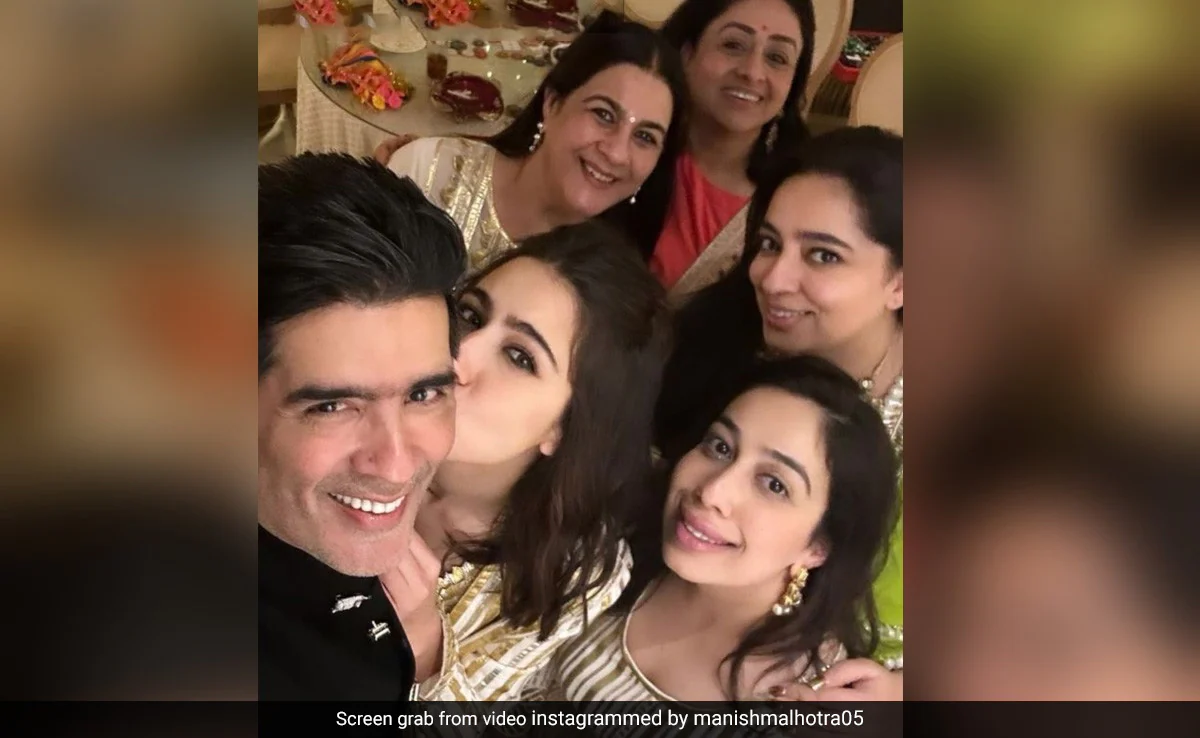 Featured image for Sara Ali Khan's Star-Studded Diwali Party: Inside Pics and Fun Banter