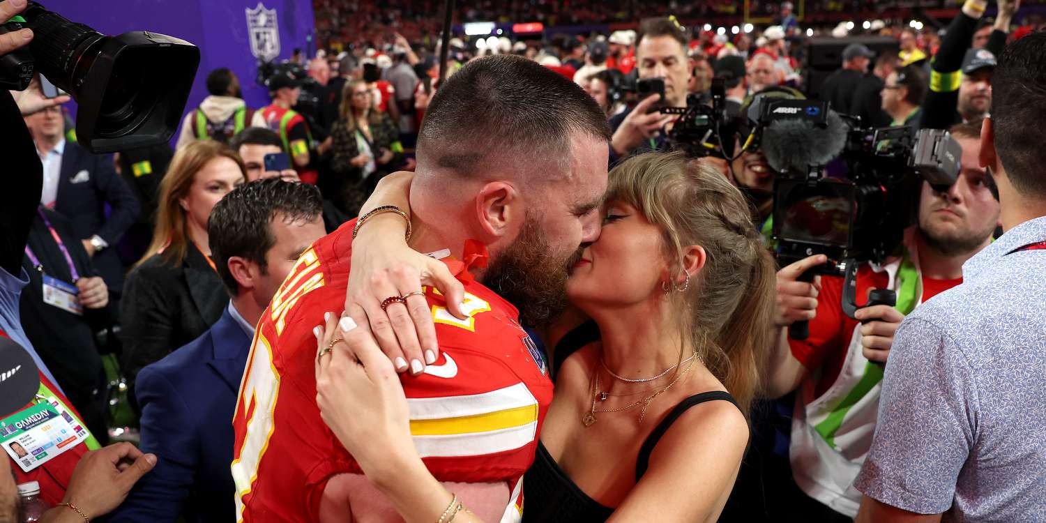 Featured image for "Taylor Swift's Unforgettable Encounter with Travis Kelce at the Super Bowl Afterparty"