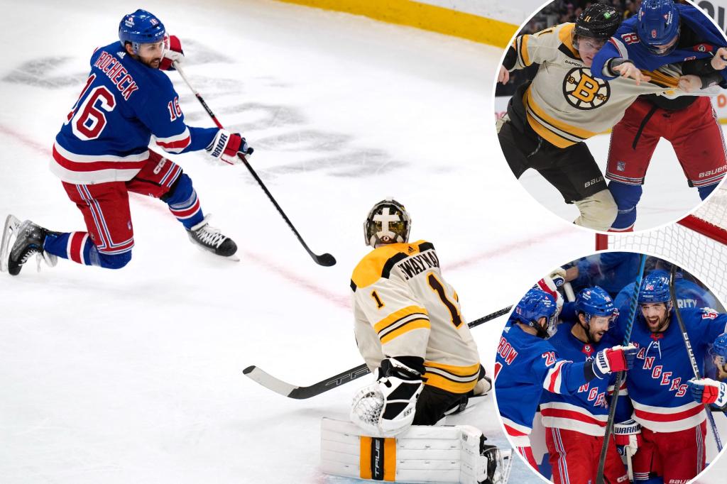"Trocheck's Overtime Heroics Lift Rangers over Bruins in Thrilling Victory"