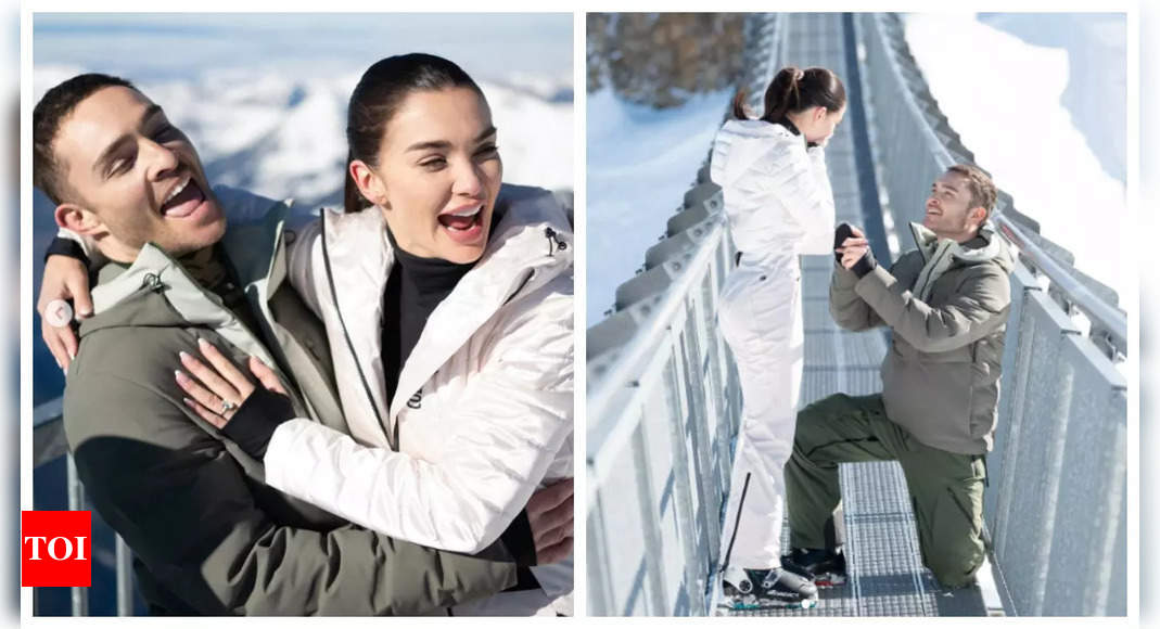 Featured image for "Gossip Girl's Ed Westwick Pops the Question to Amy Jackson in Switzerland; Celeb Reactions and Dreamy Proposal Photos"