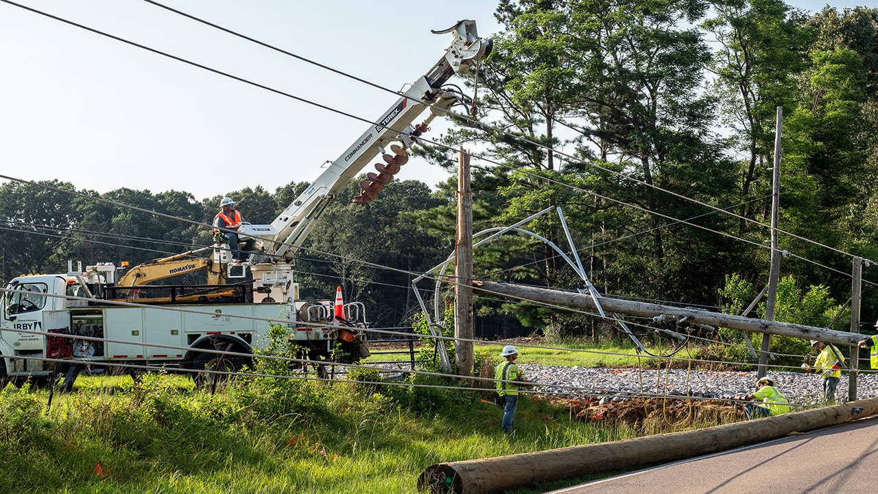Severe storms leave thousands without power across Mississippi.