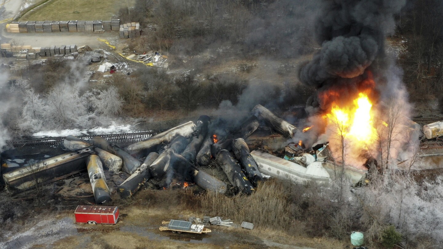 "Biden to Revisit East Palestine One Year After Toxic Train Wreck"