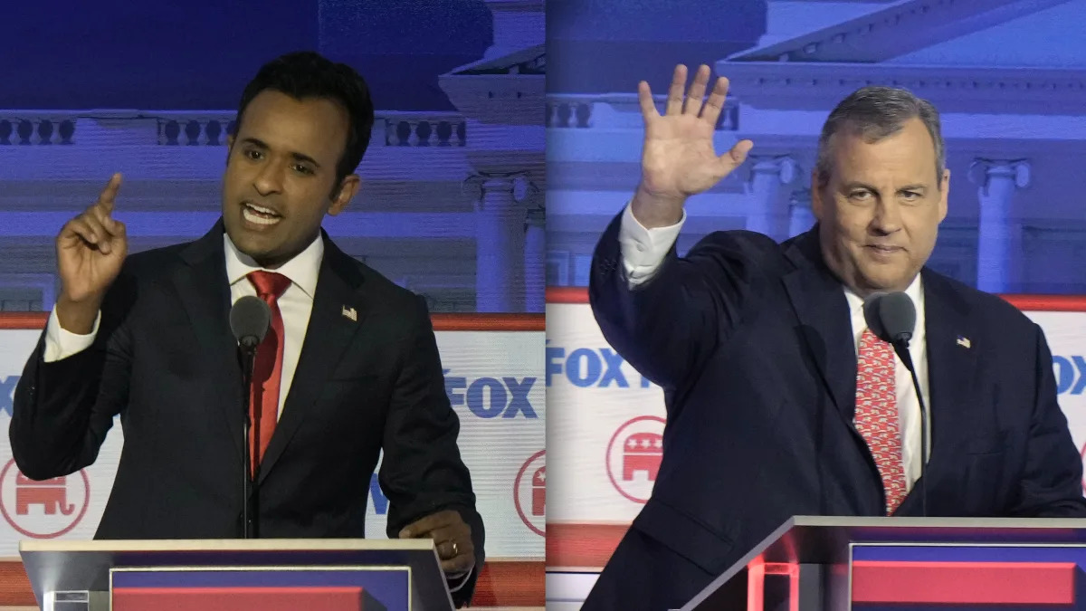 "Fiery GOP Debate: Christie Slams Ramaswamy, Climate Change Denial"