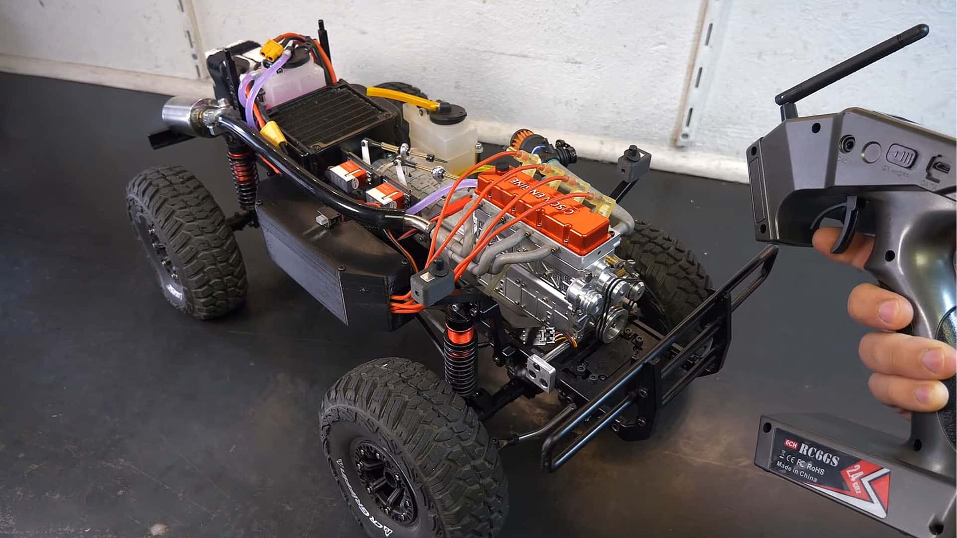 Featured image for "Ultimate R/C Off-Roader: Mini 4x4 with 0.0175-Liter Four-Cylinder Engine"