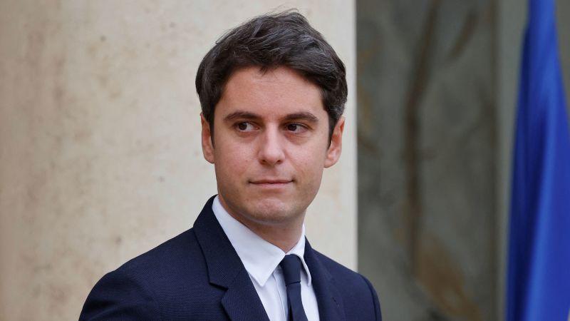 "Gabriel Attal Makes History as France's First Openly Gay and Youngest Prime Minister"