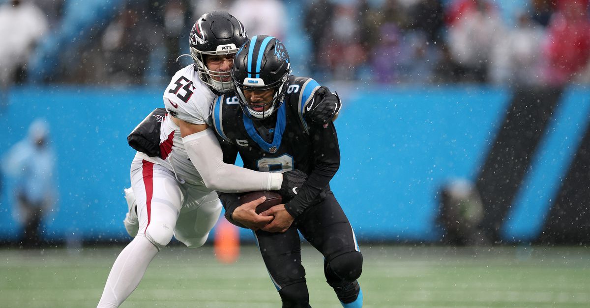 "Panthers Shock Falcons in Rainy Showdown, Securing Playoff Spot for Cowboys"
