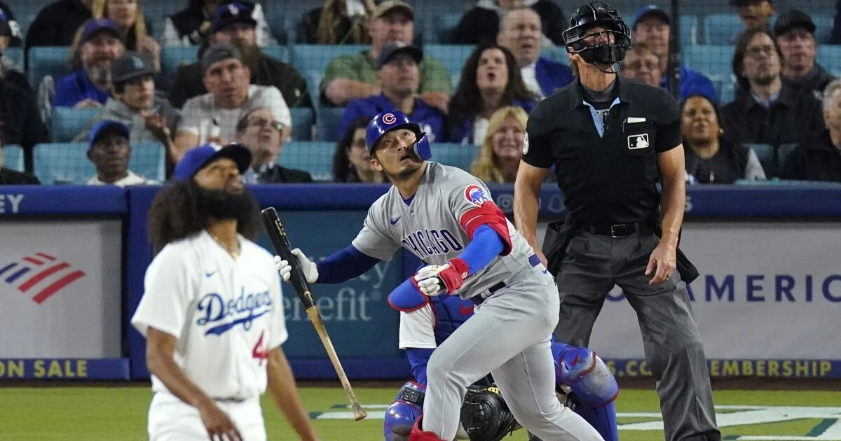 Dodgers suffer loss to Cubs in series opener.