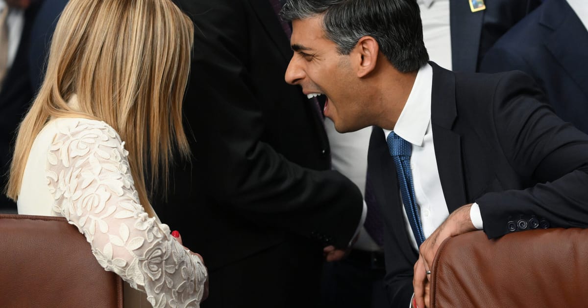"Rishi Sunak's Fascination with Italy's Giorgia Meloni"