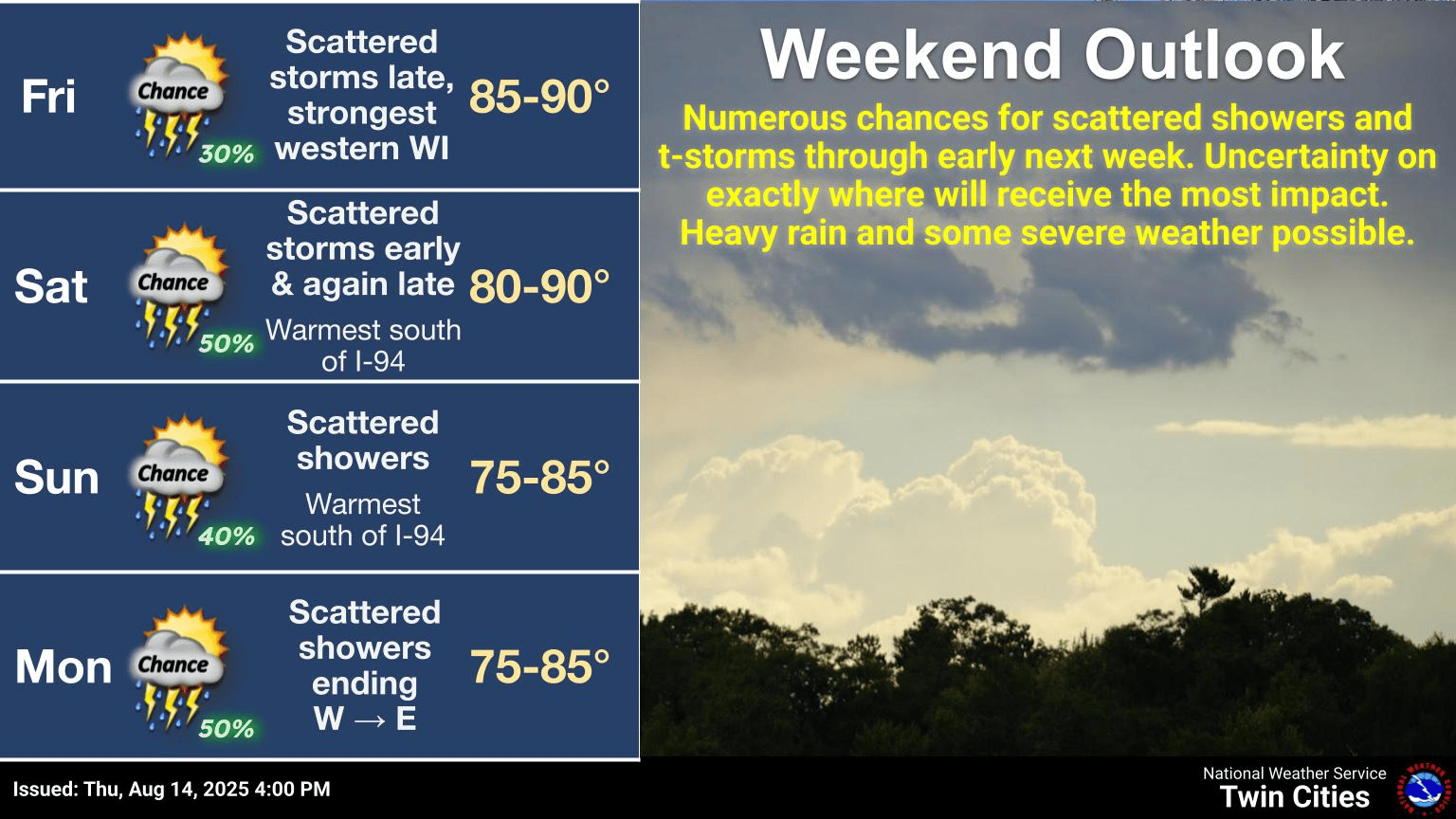 Severe Storms and Heavy Rain Expected This Weekend