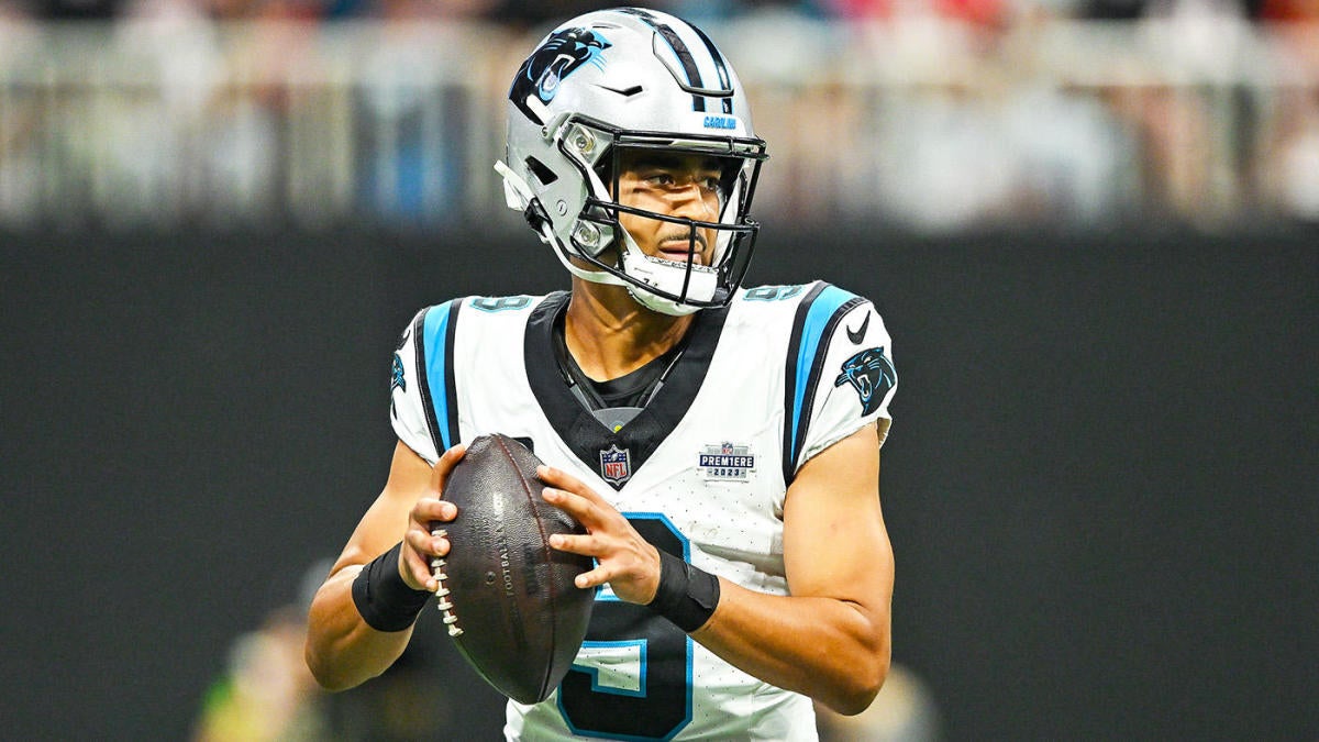 Featured image for Fan Retrieves Bryce Young's First Career NFL TD Pass Football After Teammate's Mistake