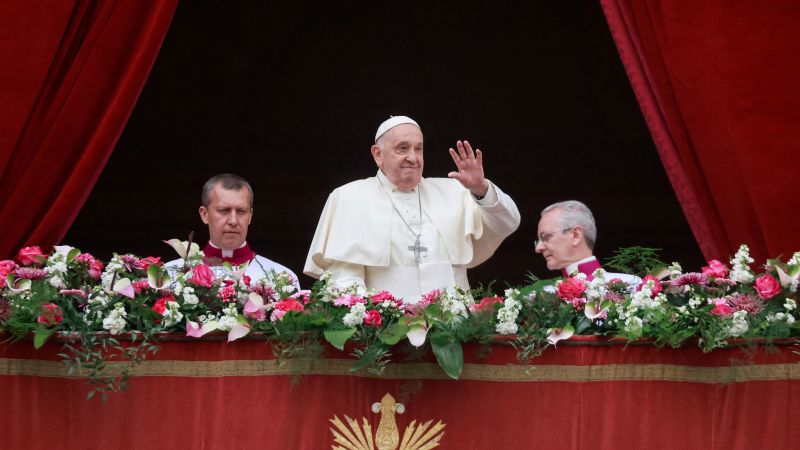 "Pope Francis Urges Ceasefire in Easter Address"