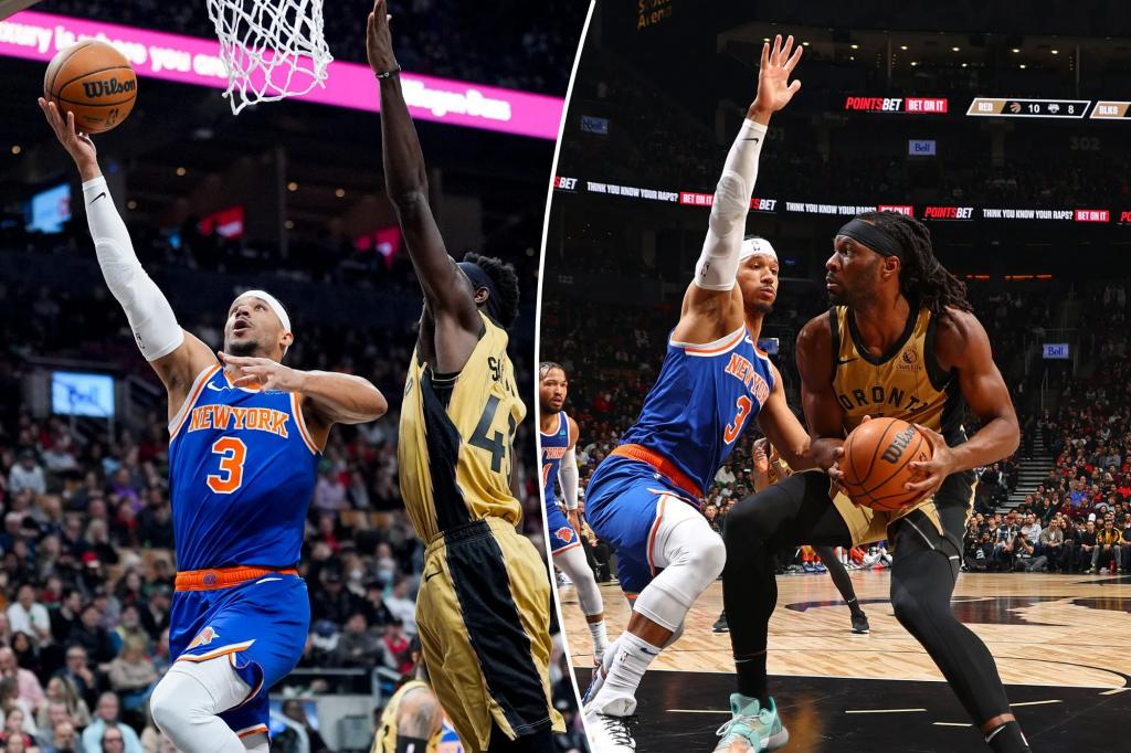 "Josh Hart's Hot Hand Leads Knicks to Victory over Raptors"