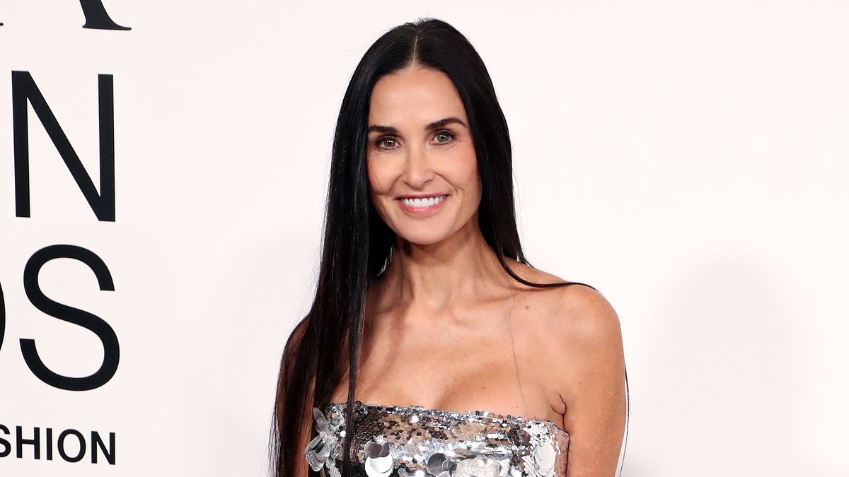 Featured image for "Demi Moore Shines in Silver Sequin Dress at CFDA Fashion Awards"