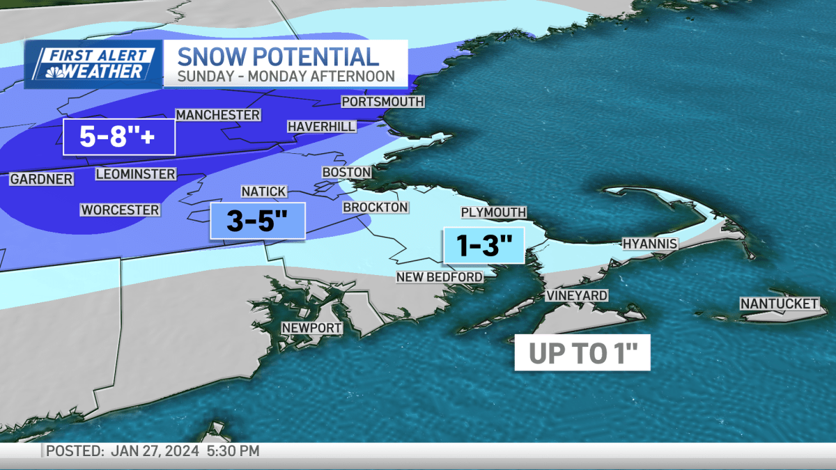 "New England Braces for Up to 9 Inches of Snow in Weekend Storm"