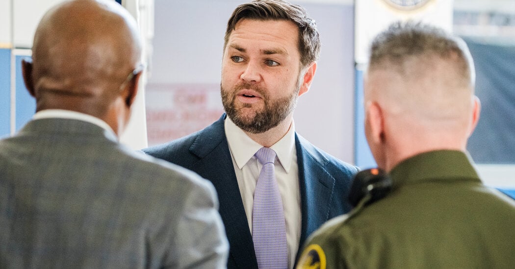 Featured image for Vance Criticizes California Democrats and Misnames Senator Amid LA Violence Debate