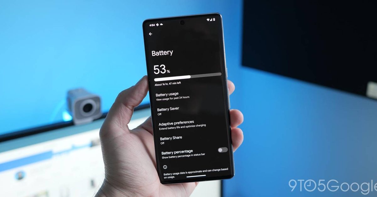 Featured image for Google Pixel introduces Adaptive Charging with battery status notification.