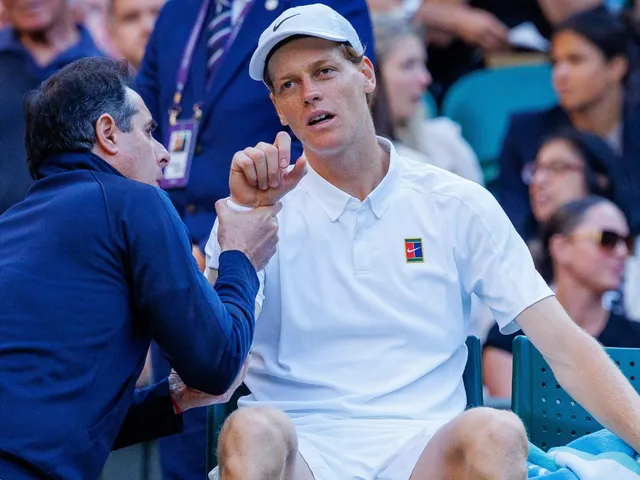 Featured image for Jannik Sinner Advances to Wimbledon Semifinals Despite Injury Challenges