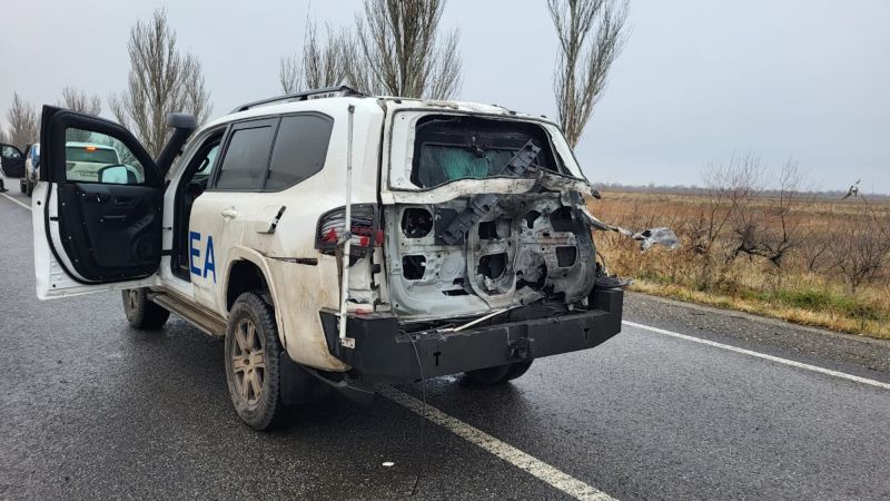 Drone Attack Targets IAEA Vehicle En Route to Ukrainian Nuclear Plant