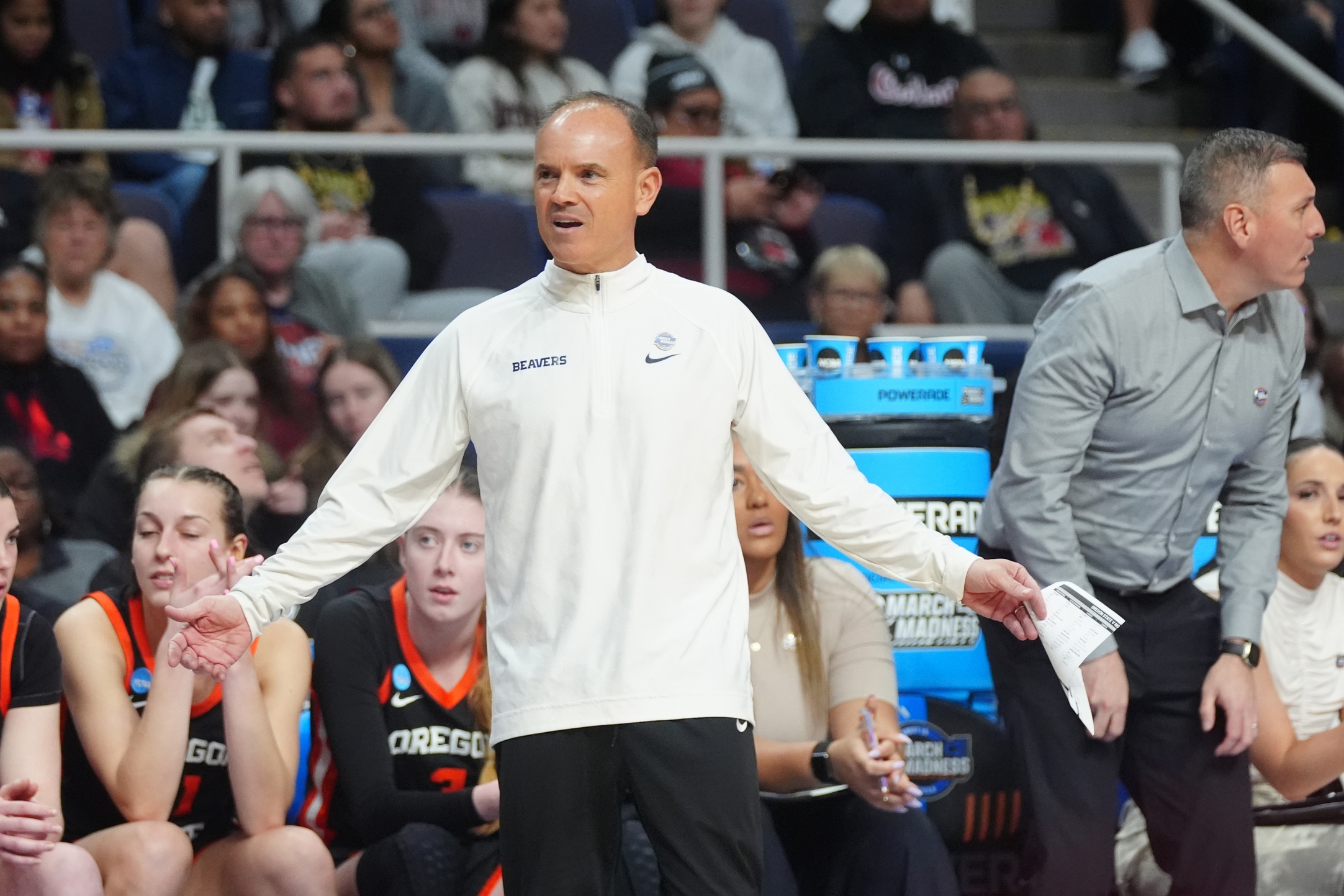 Featured image for "Oregon State Coach Scott Rueck's Post-Game Remarks Following Loss to South Carolina"