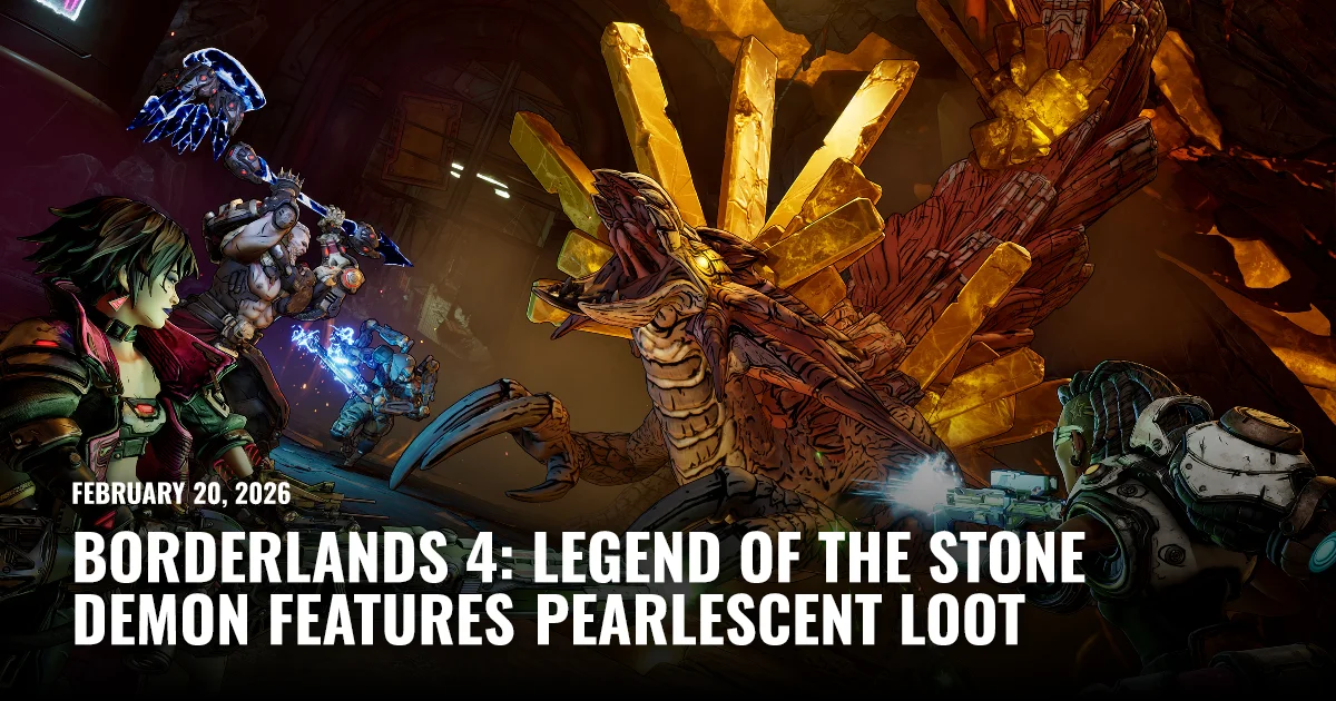 Borderlands 4 Gets Pearlescent Loot With Legend of the Stone Demon DLC