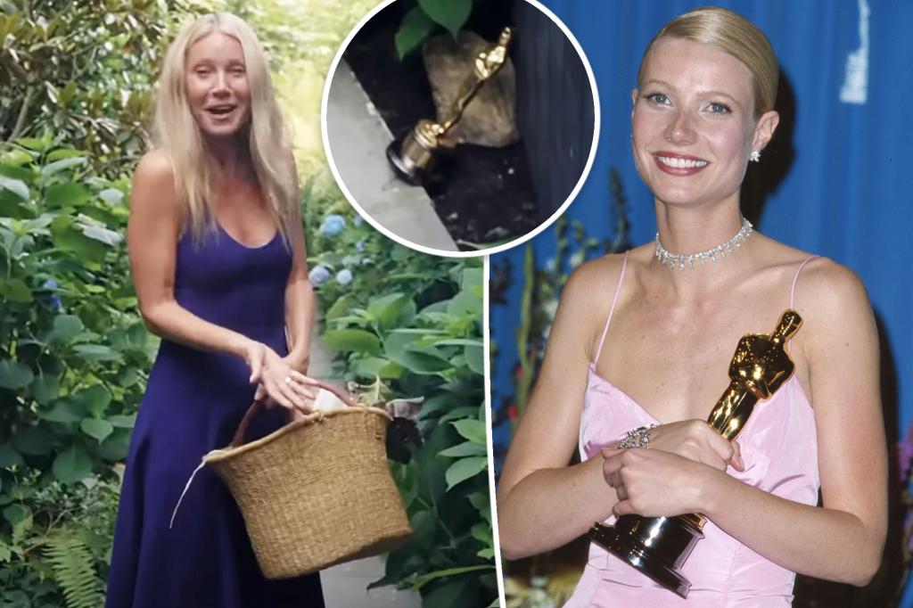 Featured image for Gwyneth Paltrow's Unconventional Use for Her Oscar: A Perfect Doorstop