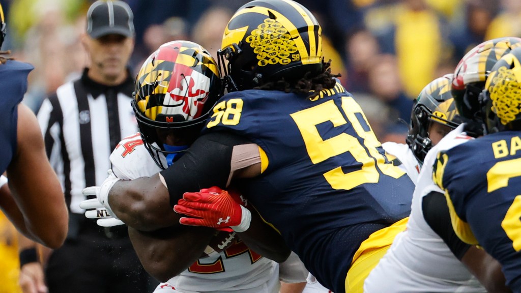 Michigan's Mazi Smith drafted by Dallas Cowboys in first round of NFL Draft.