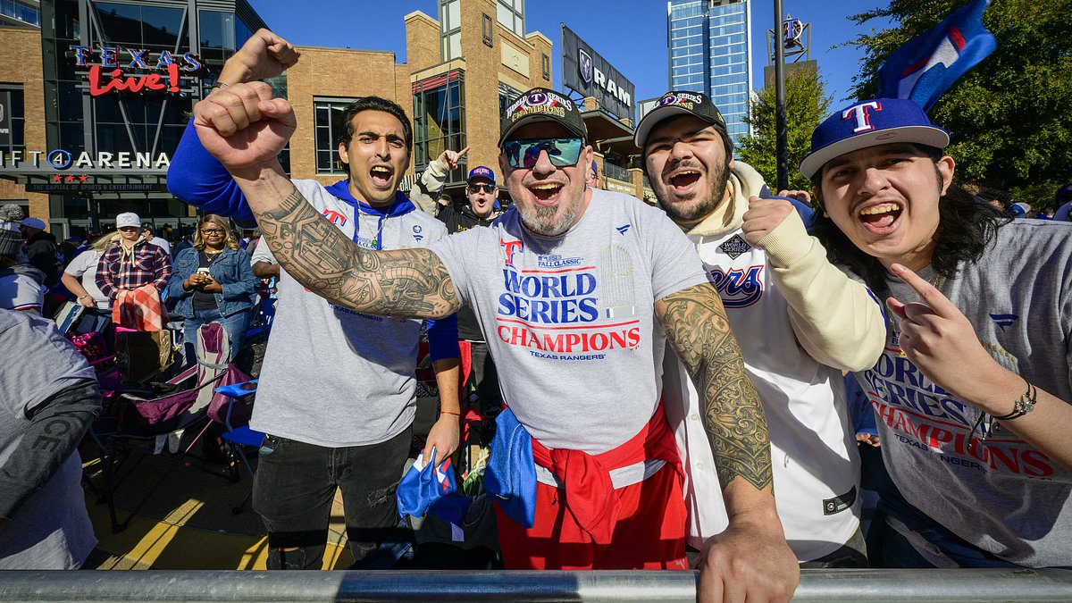 "Rangers' World Series Victory Parade Draws Massive Crowd, Passes Iconic Cowboys Stadium"