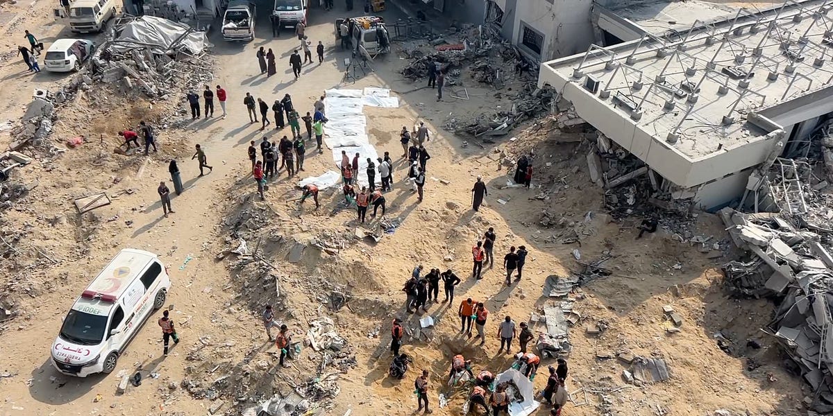 Featured image for Gaza Clinic Graves Reveal Over 50 Victims Amid Ongoing Search for Missing