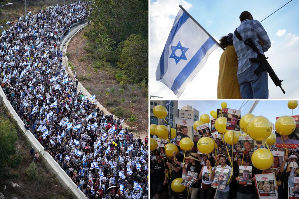 "Netanyahu Urges Israeli Government to Take Action as Thousands March for Hostages' Release"