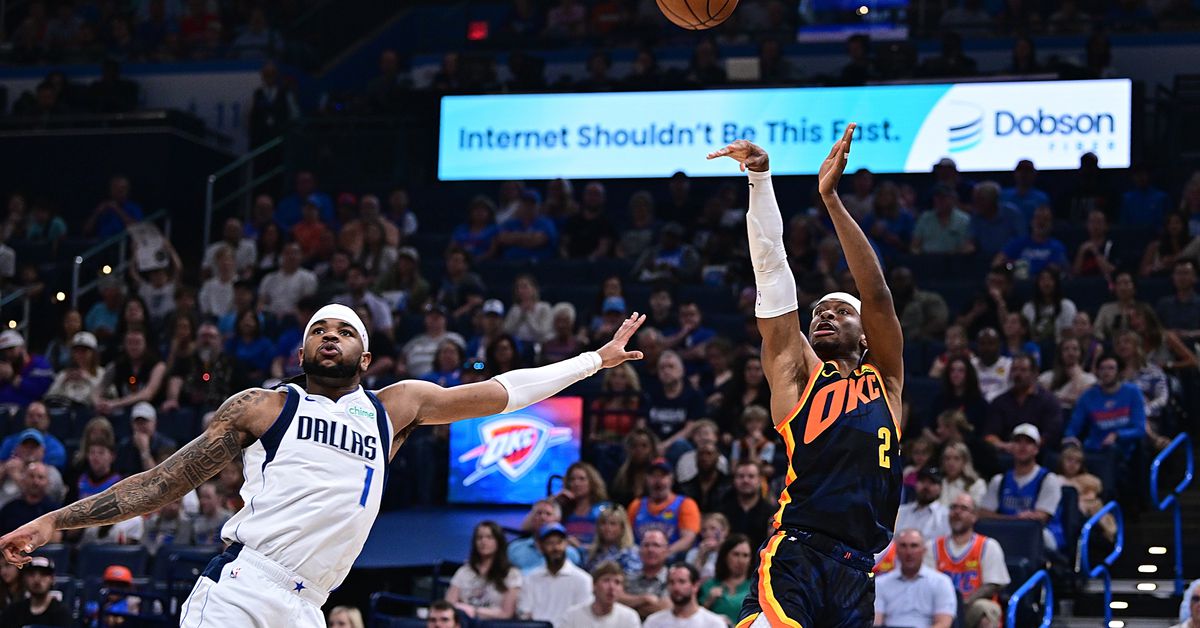 Featured image for "Thunder Dominate Mavericks, Clinch Top Seed in NBA Playoffs"