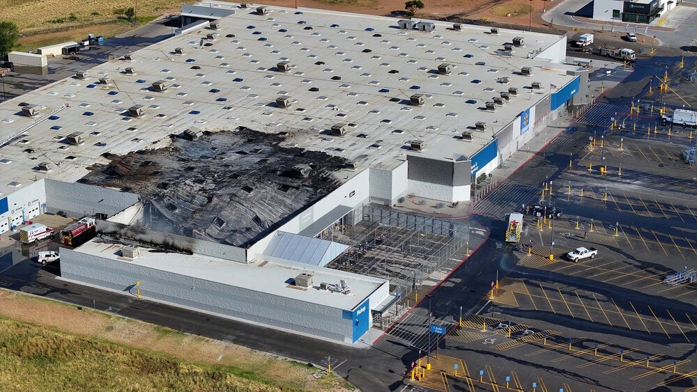 Massive Fire Destroys Clovis Walmart in New Mexico