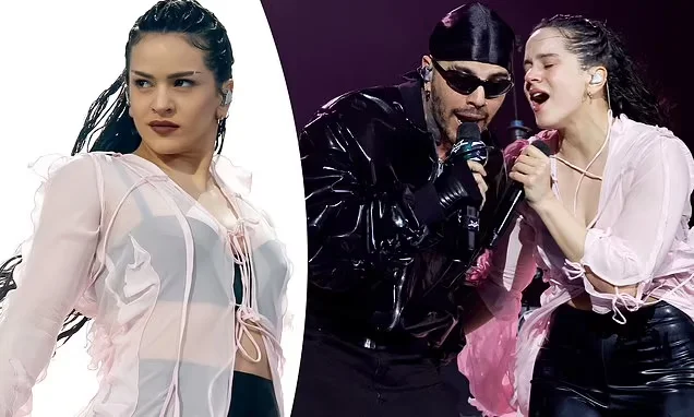 Rosalía and Rauw Alejandro's Sizzling Coachella Performance.