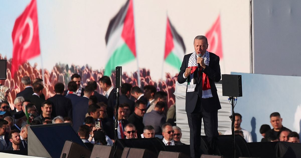 Turkey's Erdogan Condemns Israel as Occupier, Praises Hamas as Freedom Fighters
