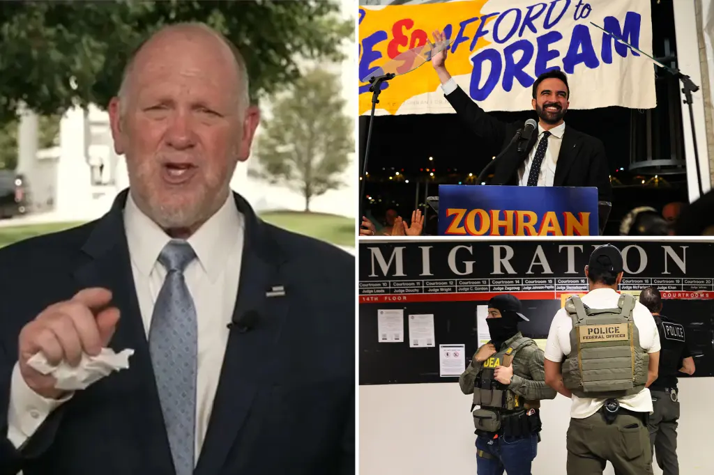 Trump’s Border Czar Homan Issues Warning to NYC Primary Winner Mamdani
