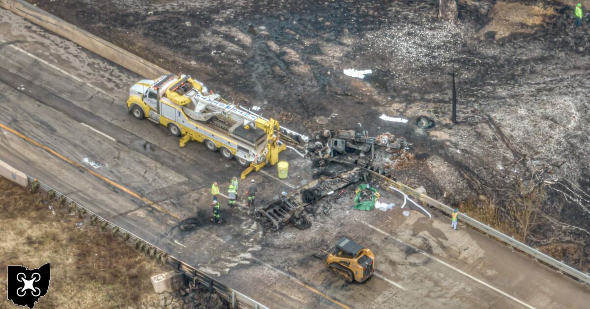 Featured image for Fiery Tanker Truck Crash Causes Route 8 Closure