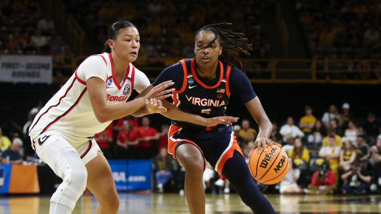 Virginia rides overtime surge past Georgia to reach NCAA Round of 32