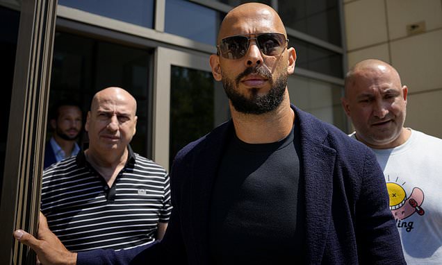 "Andrew Tate Remains Positive as He Leaves Court, Citing Divine Guidance"