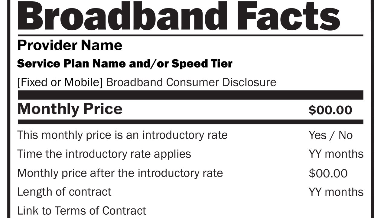Featured image for "FCC Mandates 'Nutrition Labels' for Internet Plans: Price, Speed, and Data Caps Revealed"