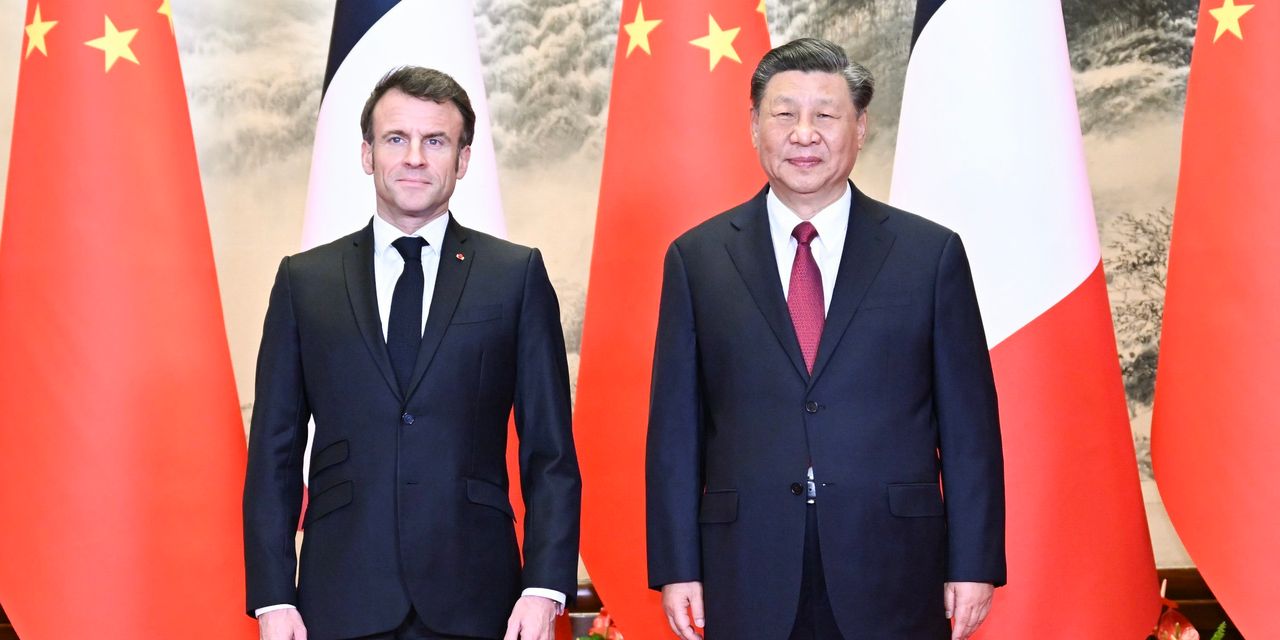Macron urges Europe to chart its own course on Taiwan and Ukraine.