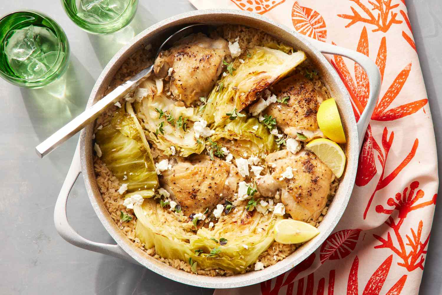 Featured image for Delicious One-Pan Chicken & Cabbage Rice Recipe