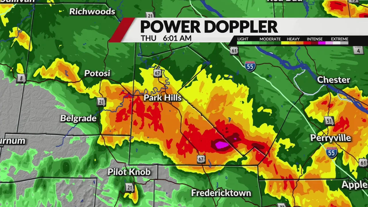 Impending Flash Flooding Prompts Emergency Measures in St. Louis County