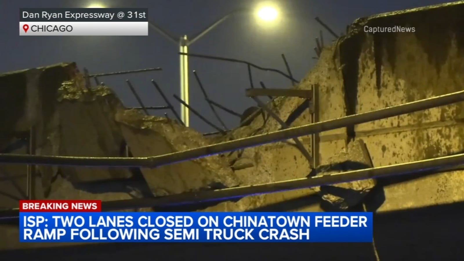 Featured image for Multiple Semi-Truck Crashes Cause Chaos on Dan Ryan Expressway
