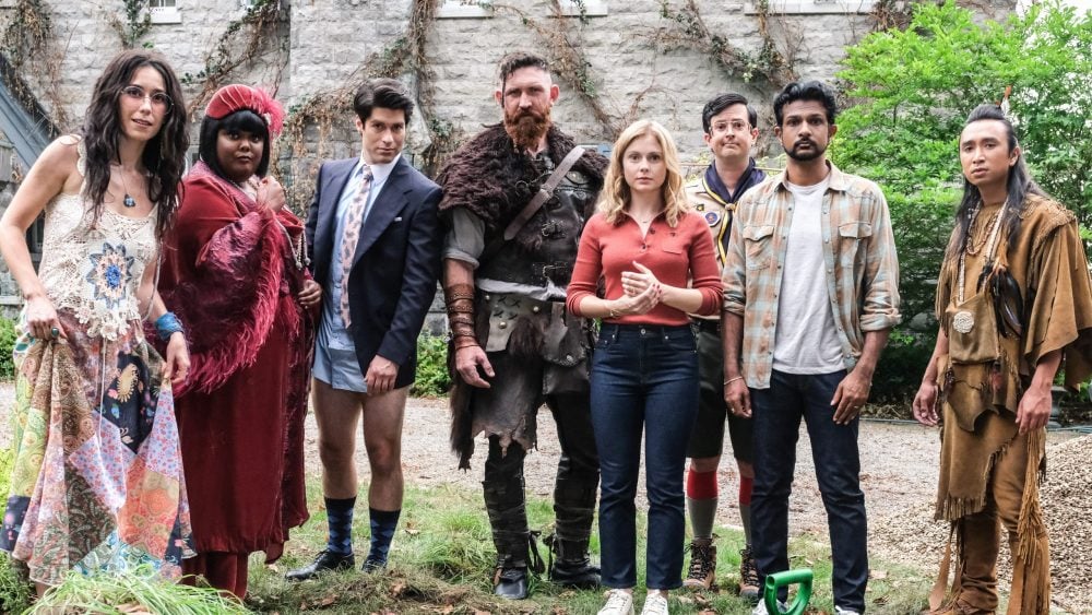 Featured image for "Ghosts' EPs Discuss Shocking Departure and Potential Return in Season 3 Premiere"